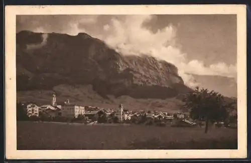 AK Flims-Dorf, Ortsansicht mit Bergpanorama