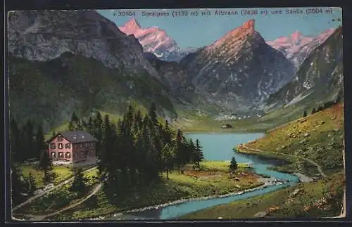 AK Seealpsee, Blick gegen Altmann und Säntis