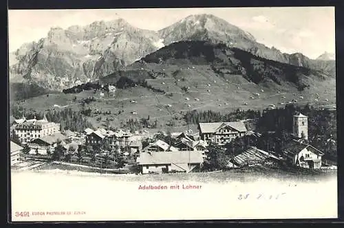 AK Adelboden, Ortsansicht mit Lohner