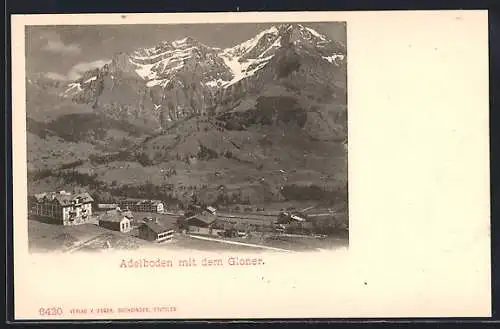 AK Adelboden, Ortsansicht mit dem Gloner