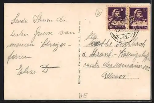 AK Noiraigue, Ortsansicht mit Flusspartie