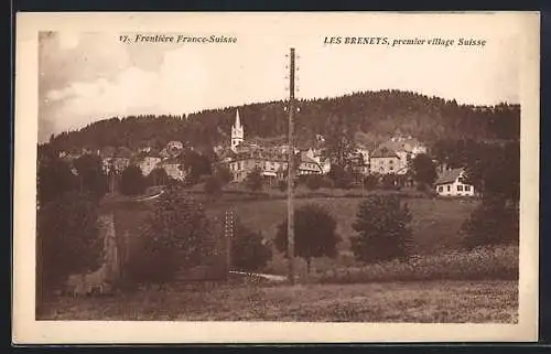 AK Les Brenets, Frontière Franco-Suisse