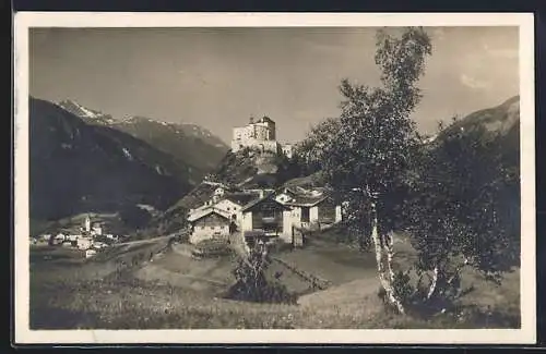 AK Tarasp, Ortsansicht mit Schloss
