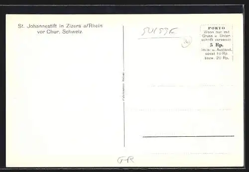 AK Zizers a. Rhein, St. Johannesstift, Innenansicht