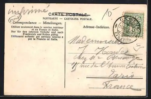 AK Genève, La Rade et le Vapeur Cygne