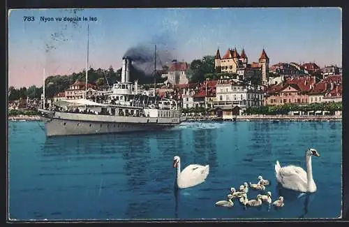 AK Nyon, Panorama vu depuis le lac