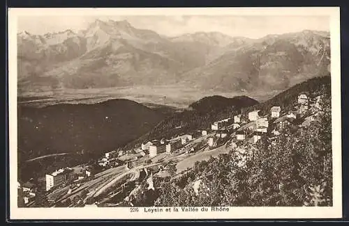 AK Leysin, Panorama et la Vallée du Rhône
