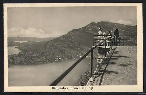 AK Bürgenstock, Känzeli mit Rigi