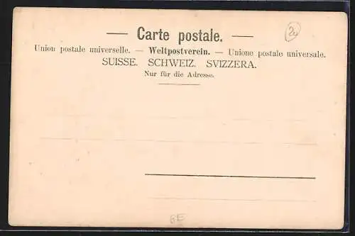 AK Bern, Historisches Museum mit Strassenpartie