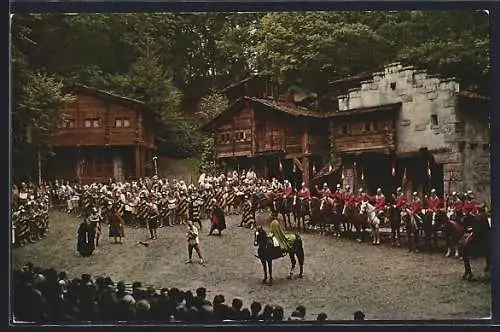 AK Interlaken, Tell-Freilichtspiele, Apfelschuss