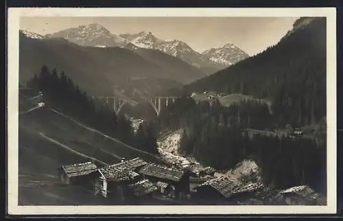 AK Langwies, Chur-Arosa-Bahn, Viadukt