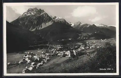 AK Schuls, Teilansicht mit Bergen