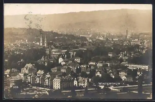 AK Winterthur, Teilansicht mit Kirche