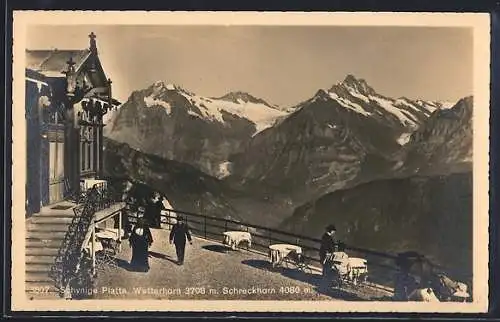 AK Schynige Platte, Hotel mit Wetterhorn und Schreckhorn