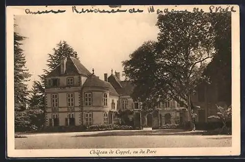 AK Coppet, Château de Coppet, vu du Parc