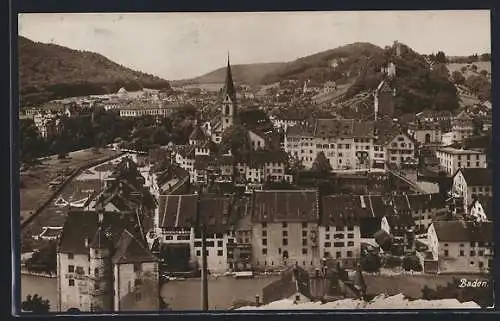 AK Baden, Blick über die Dächer