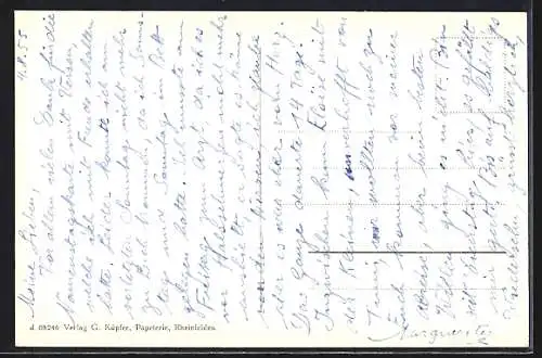 AK Rheinfelden, Ausflugsdampfer am Strandbad