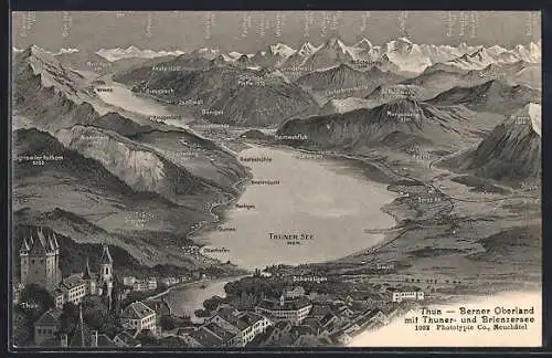 AK Thun, Thuner See mit Bergen