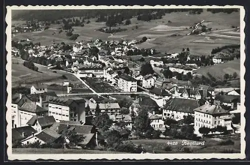 AK Bévilard, Ortsansicht aus der Vogelschau