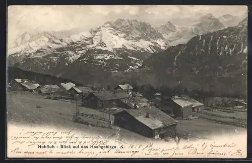 AK Hohfluh, Blick auf das Hochgebirge