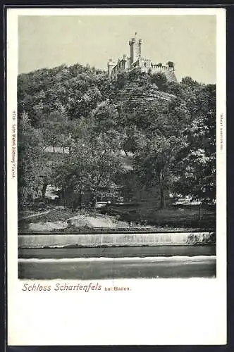 AK Wettingen, Blick zum Schloss Schartenfels