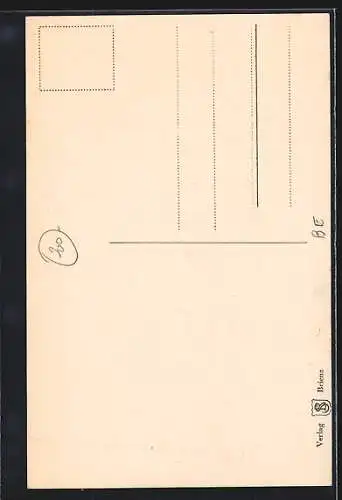AK Mürren, Ortsansicht mit Bergpanorama