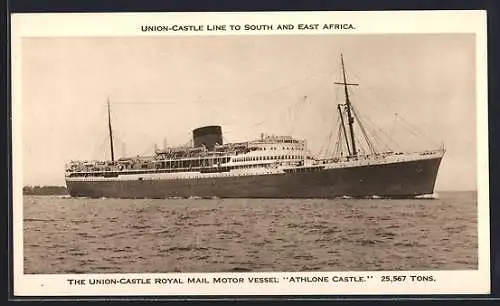 AK Union-Castle Royal Mail Motor Vessel Athlone Castle, Passagierschiff