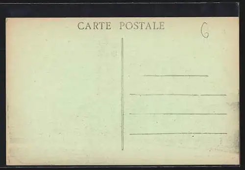 AK Béhoust, Église de Béhoust avec passants sur la route