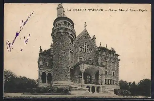 AK La Celle-Saint-Cloud, Château Edmond Blanc, Facade