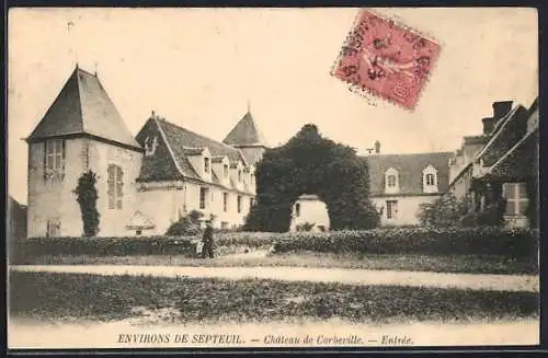 AK Septeuil, Château de Corbeville, Entrée