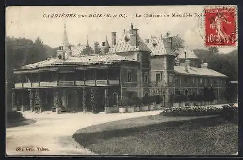 AK Carrières-sous-Bois, Le Château de Mesnil-le-Roi