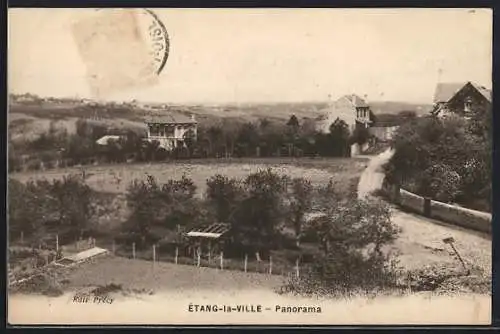 AK Étang-la-Ville, Panorama du village et paysages environnants