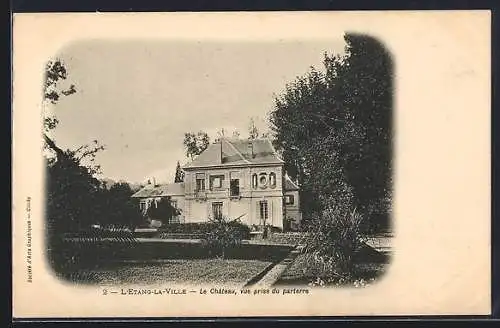 AK L`Étang-la-Ville, Le Château, vue prise du parterre