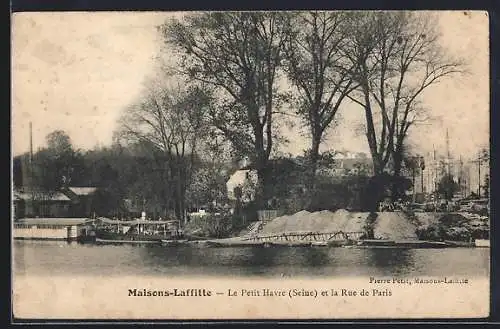 AK Maisons-Laffitte, Le Petit Havre (Seine) et la Rue de Paris