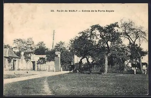 AK Marly, Entrée de la Porte Royale dans la Forêt de Marly
