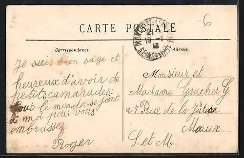 AK Montfort-l`Amaury, Château des Mesnuls, Cour d`honneur