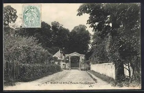 AK Marly-le-Roi, Porte du Parc (entrée)