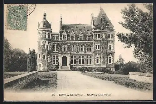AK Chevreuse, Château de Méridon dans la vallée verdoyante
