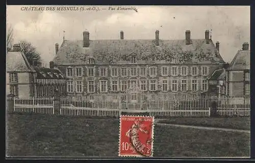 AK Les Mesnuls, Vue d`ensemble du Château des Mesnuls