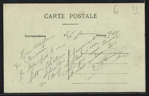 AK Bussières, Château de Séricourt et le Pont Chaîné