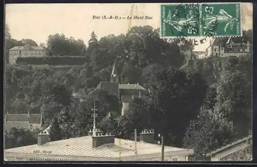 AK Buc, Le Haut Buc avec vue sur les toits et la forêt environnante