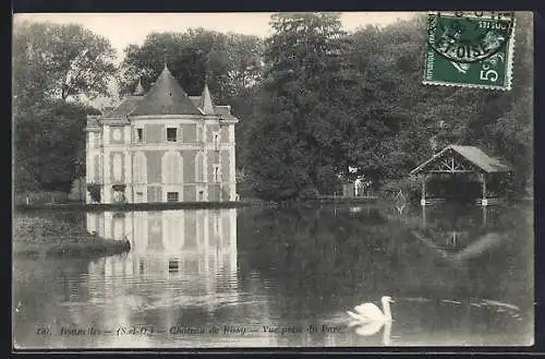 AK Bonnelles, Château de Bissy, vue prise du parc