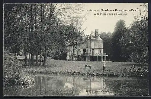 AK Brueil-en-Vexin, À la Pièce d`eau du Château