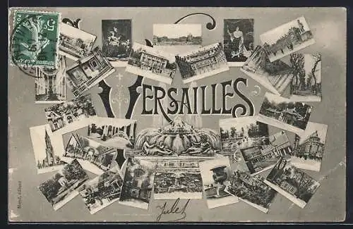 AK Versailles, Collection de vues emblématiques et monuments historiques