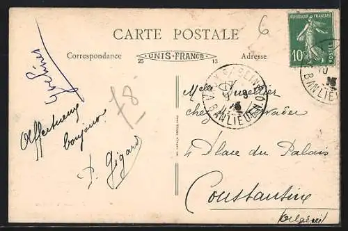 AK Évecquemont, Terrasse du Château