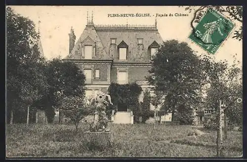 AK Flins-Neuve-Église, Facade du Château