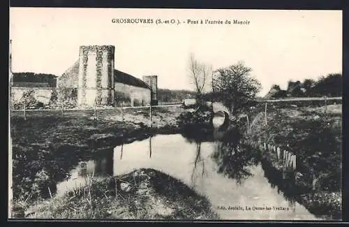 AK Grosrouvres, Pont à l`entrée du Manoir