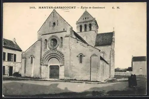 AK Mantes-Gassicourt, Église de Gassicourt