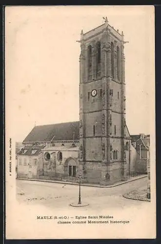 AK Maule, Église Saint Nicolas, classée comme Monument historique