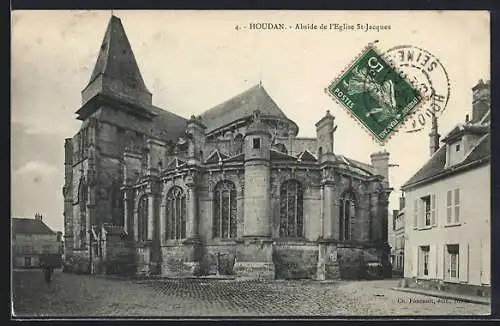 AK Houdan, Abside de l`église St-Jacques